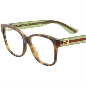 GUCCI GG0038ON Havana/Green Eyeglasses